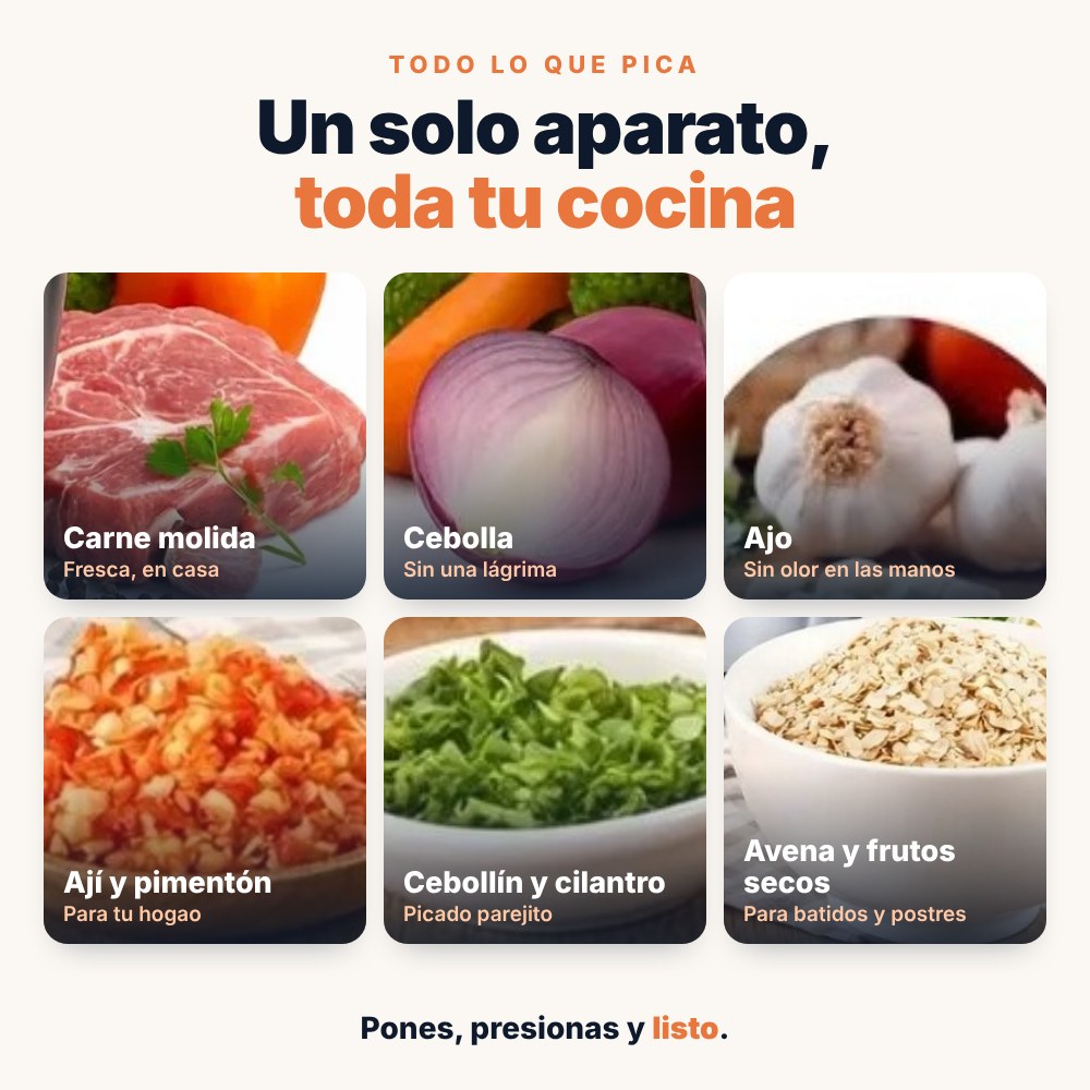 ¿Qué puedes picar? Casi todo lo de tu cocina