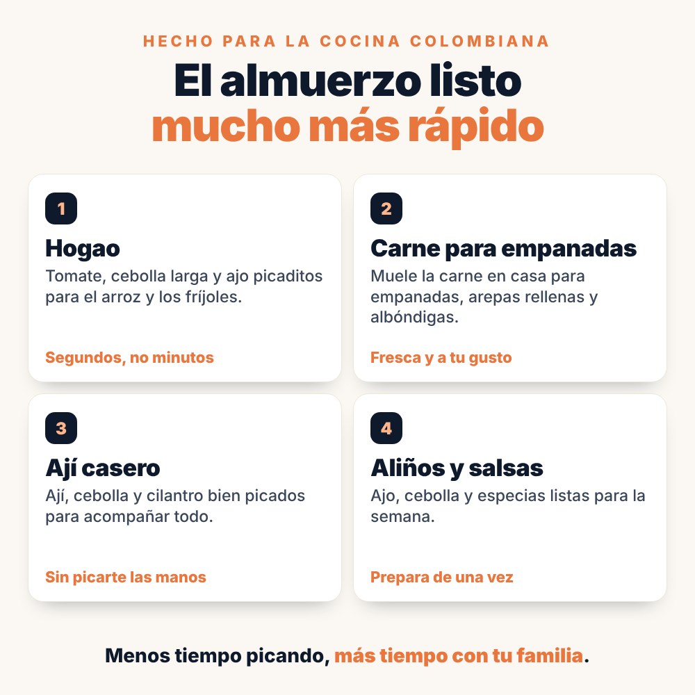 Hogao, carne para empanadas y ají casero