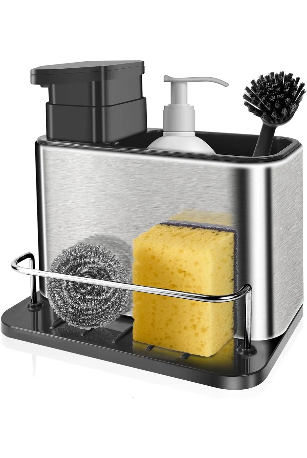 Dispensador de Jabón para Cocina con Esponjero