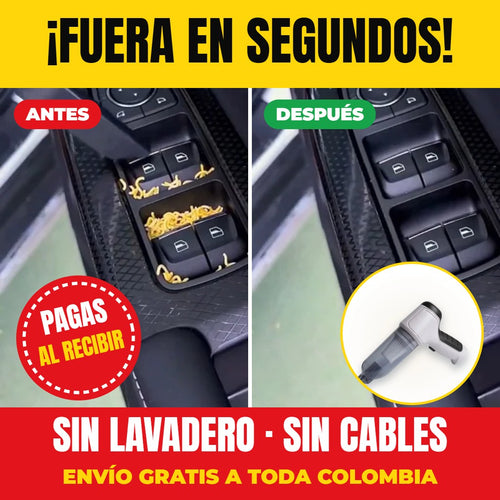 Antes y después: fuera en segundos, sin lavadero y sin cables