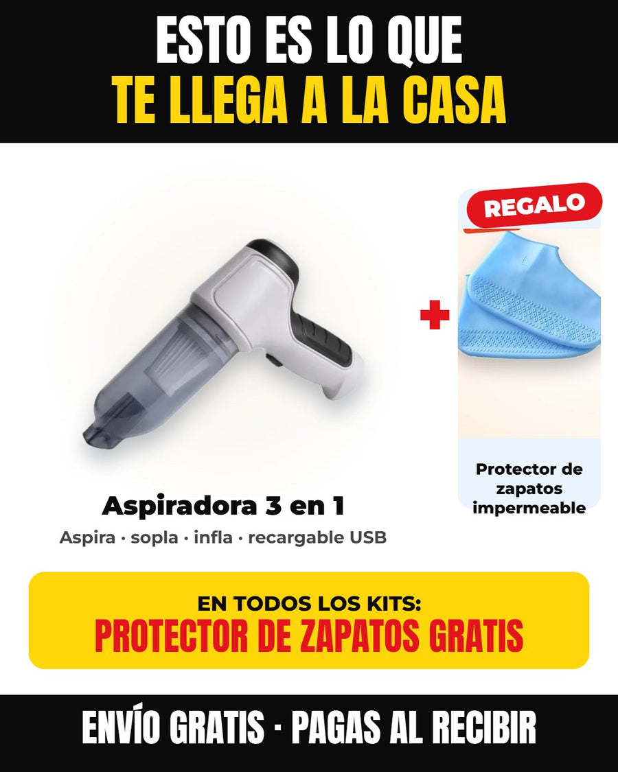 Aspiradora Vertical de Mano con Extensor